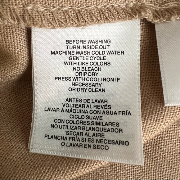 Anne Klein “Sand” Linen Blend Stylish Utility Style Jacket With Gold Trim L NWT - Picture 13 of 16